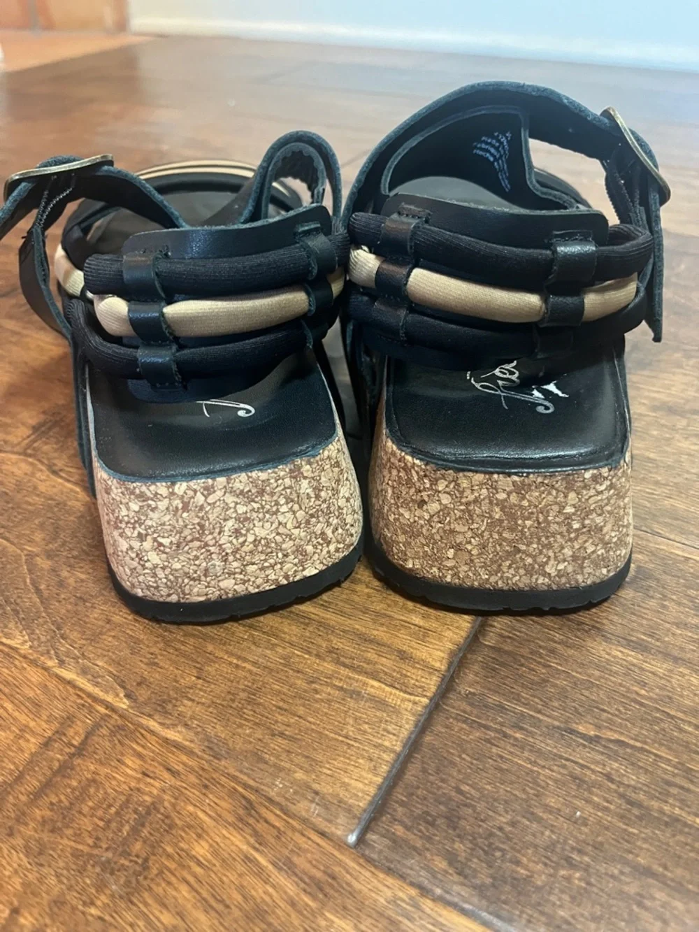 Free People Adventure Awaits Footbed platform sandals, size 36 EU/5.5 US